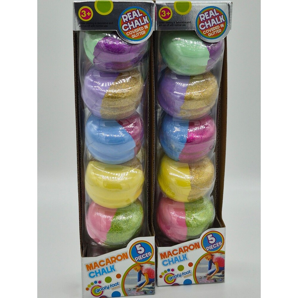 Macaron Chalk Set 5pc Glitter Chalk Bundle Lot of 2 New Goofy Foot